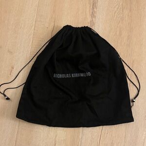 Nicholas Kirkwood Black Drawstring Dust Bag